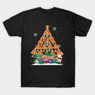 Pizza christmas tree funny pizza lovers christmas gift T-Shirt